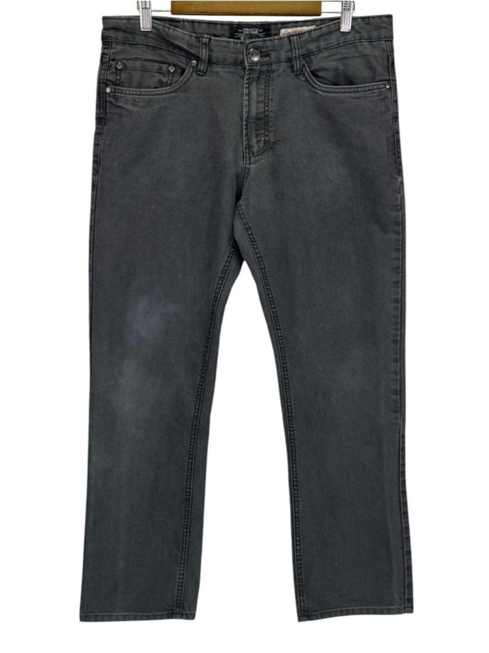 Private Member Men's Straight Leg Gray Faded Denim Jeans Size 33
